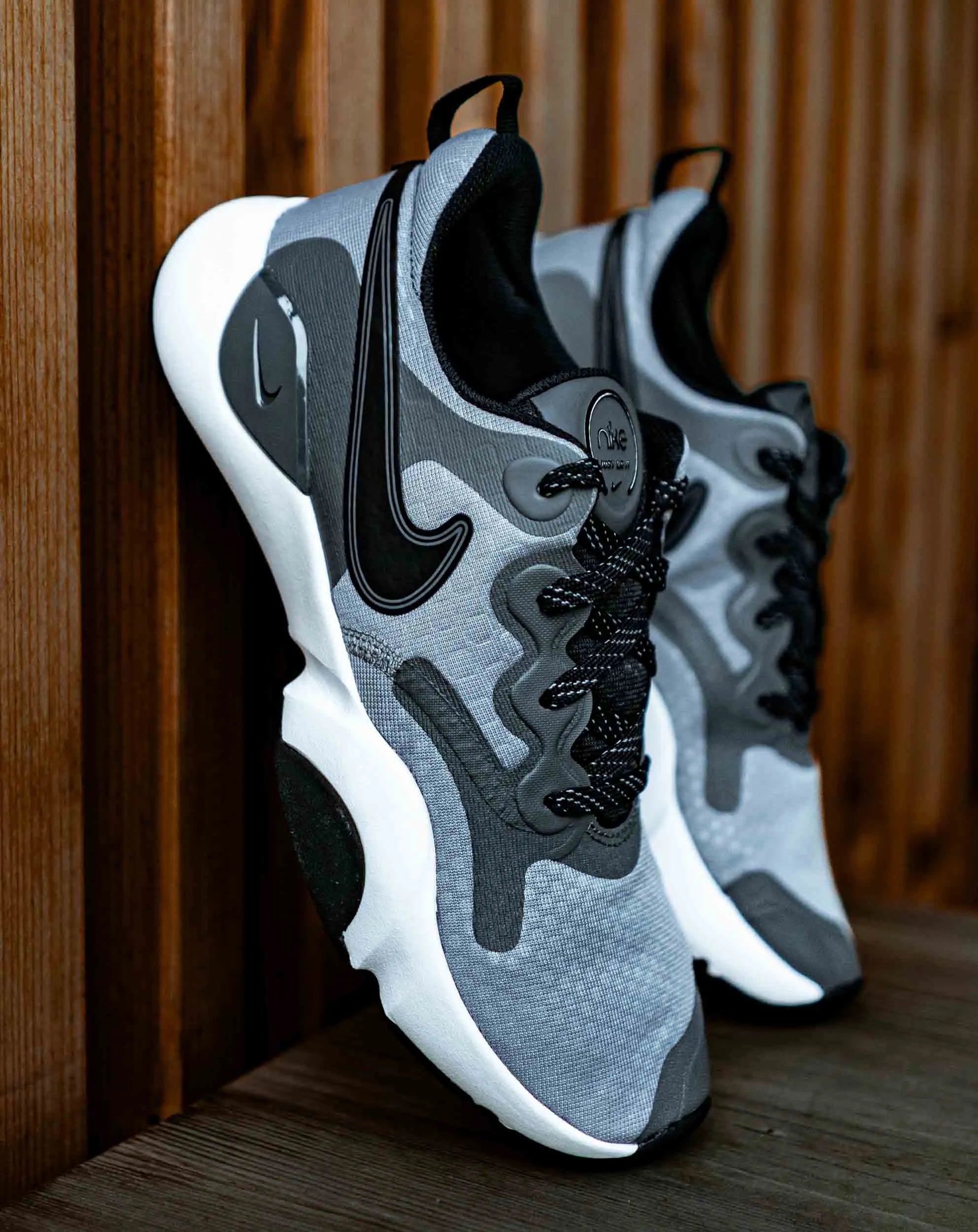 Tênis de corrida masculino nike speedrep cinza escuro/preto/branco cinza 45