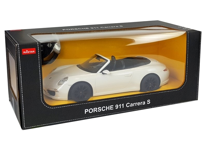 Porsche 911 Carrera S Remote Controlled Rc Car Rastar White 1:12