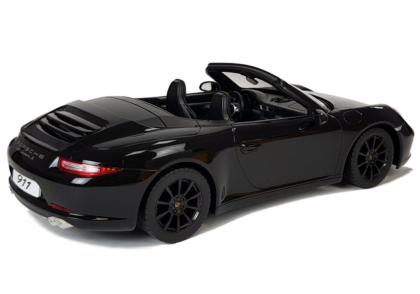 Porsche 911 Carrera S Remote Control Car Rc Rastar Black 1:12