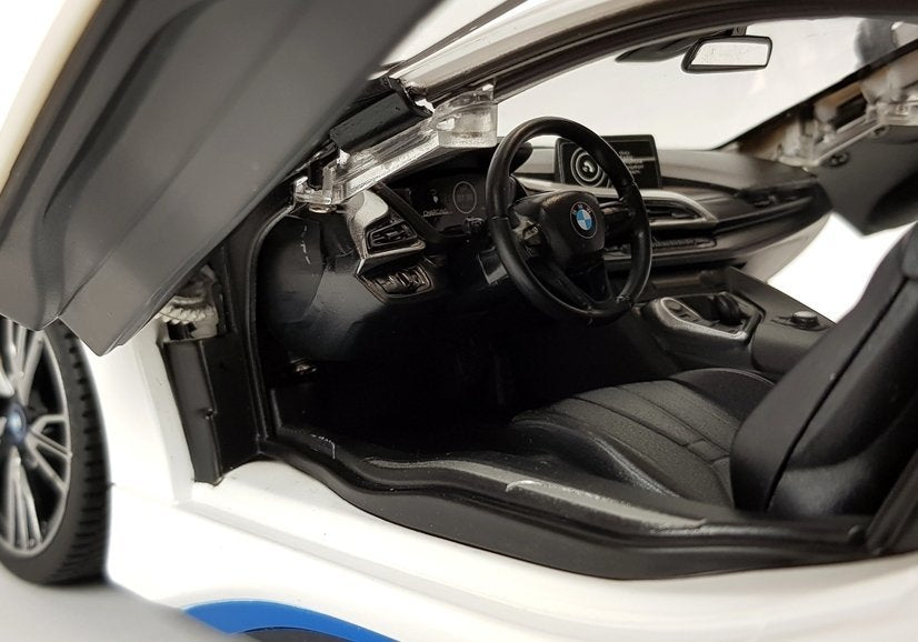 Car R/c Bmw I8 Rastar 1:14 White Automatic Doors
