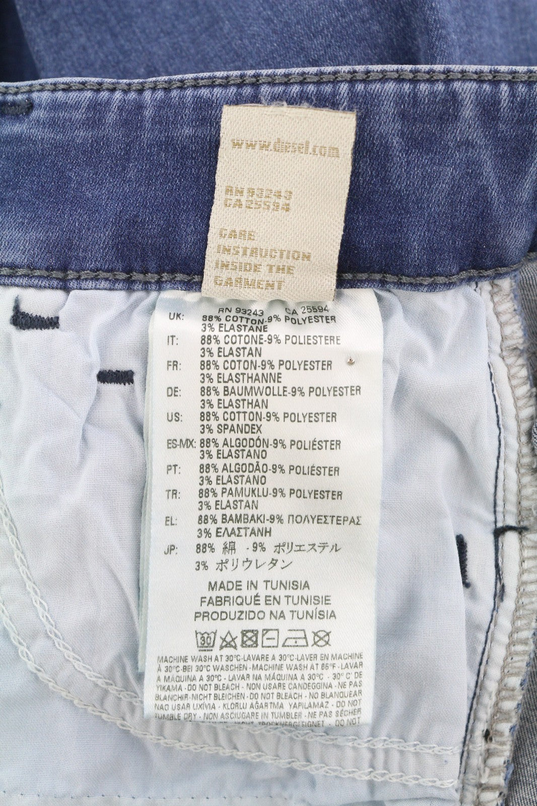 Diesel Slandy 0681p Női Jeanssuper Slim Skinny Stretch Rrp155