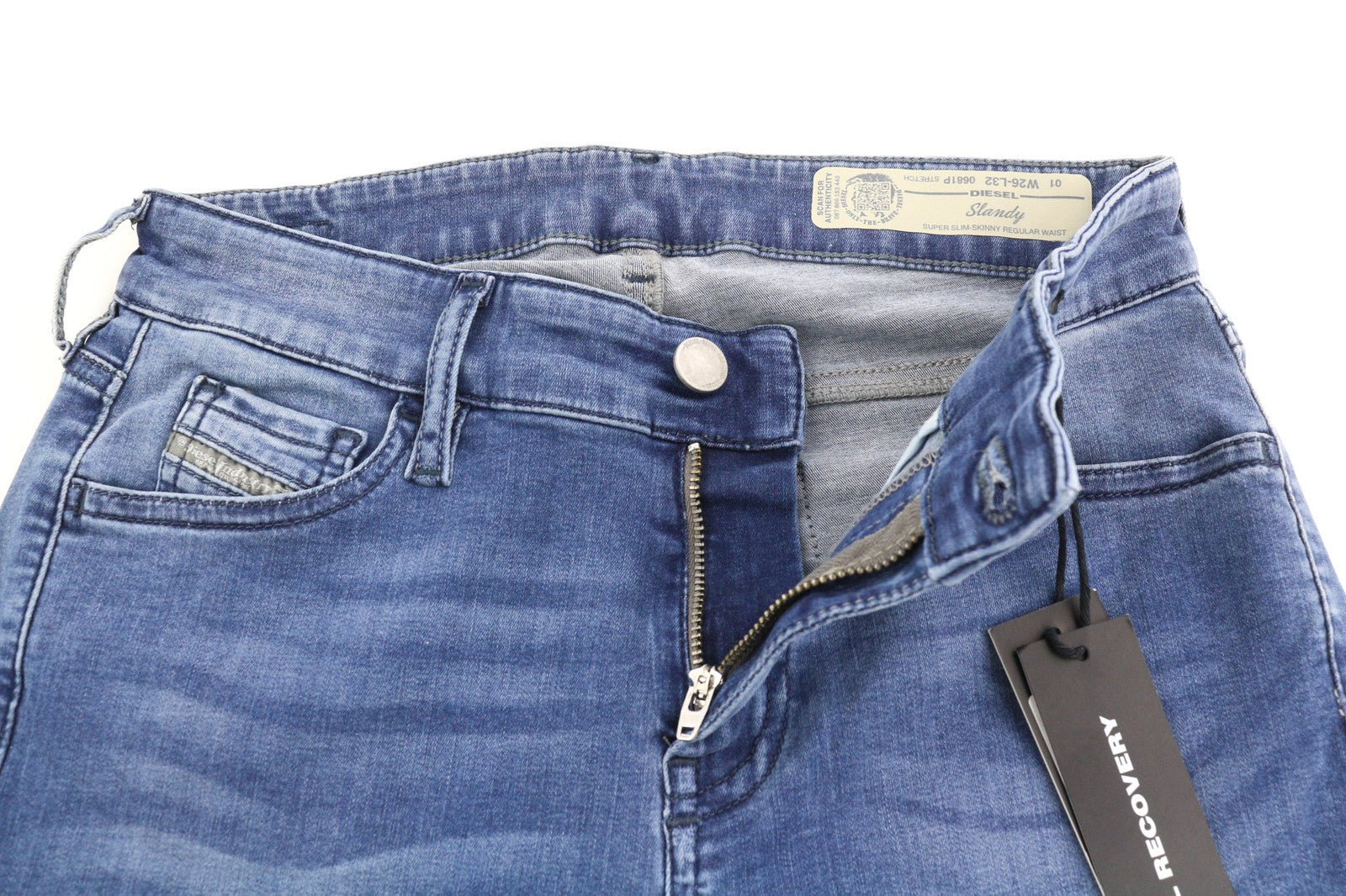 Diesel Slandy 0681p Női Jeanssuper Slim Skinny Stretch Rrp155