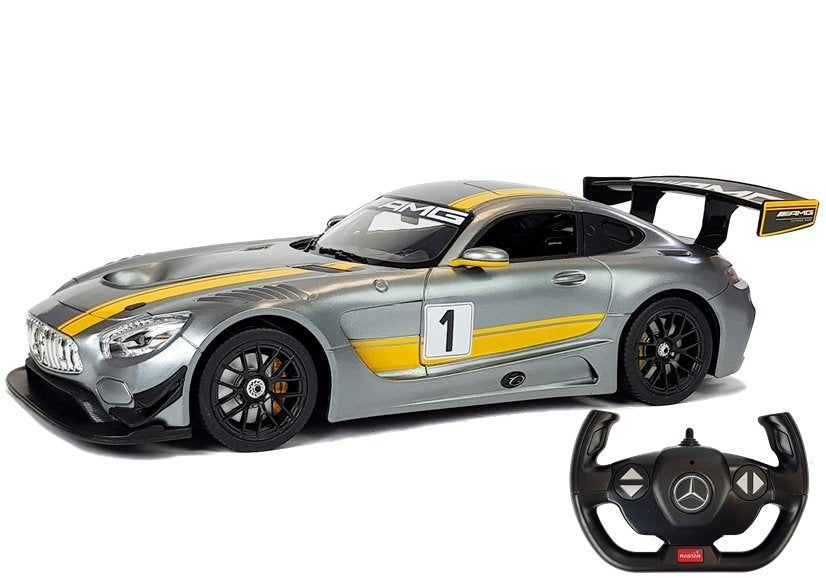 Auto R/c Mercedes Amg Gt3 Rastar 1:14 Grey