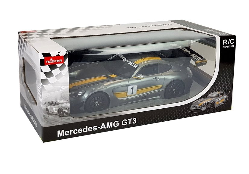 Auto R/c Mercedes Amg Gt3 Rastar 1:14 Grey