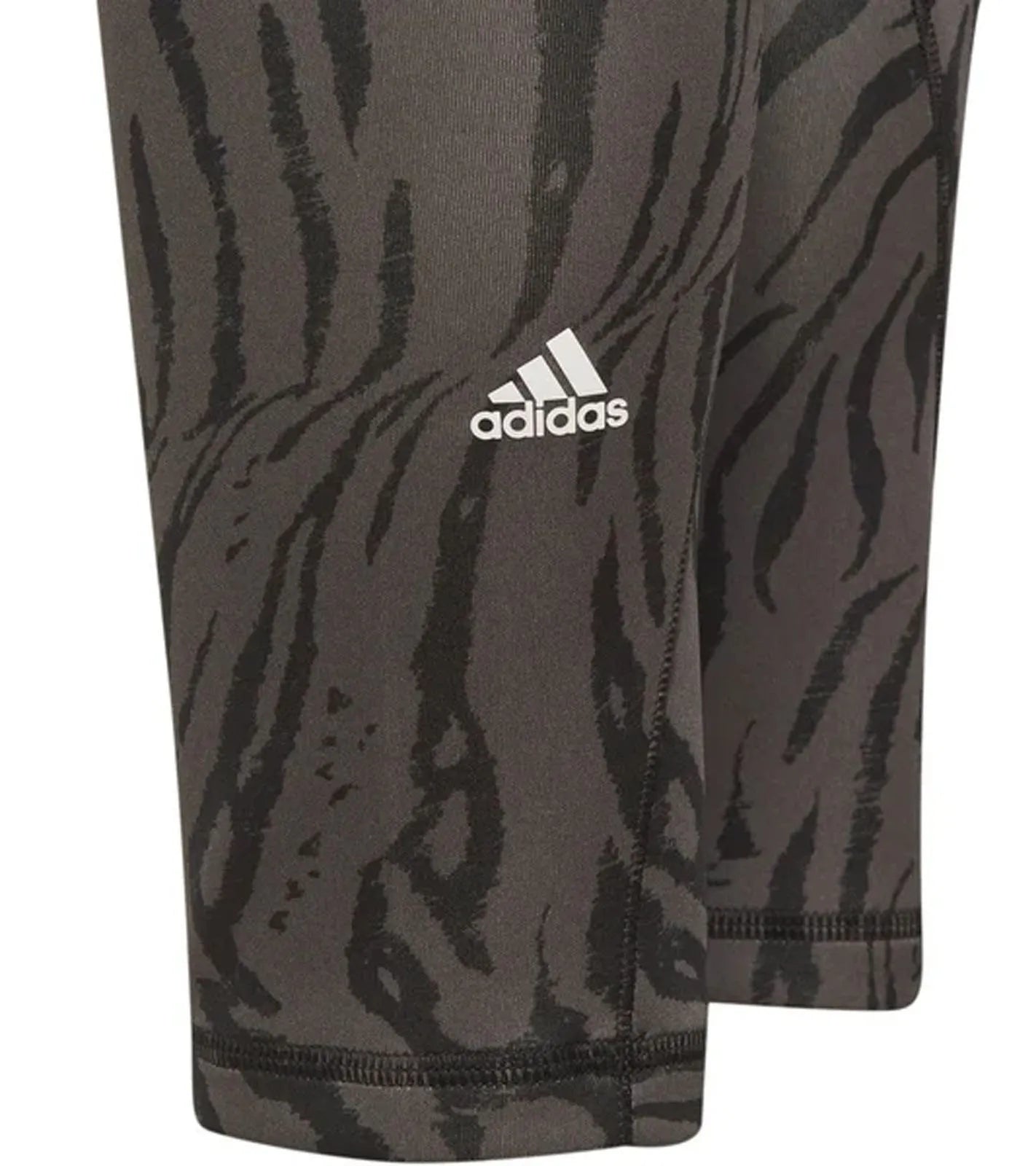 Jambiere pentru copii Adidas Jr Tight Aop Opt Gri Six/negru/alb Negru