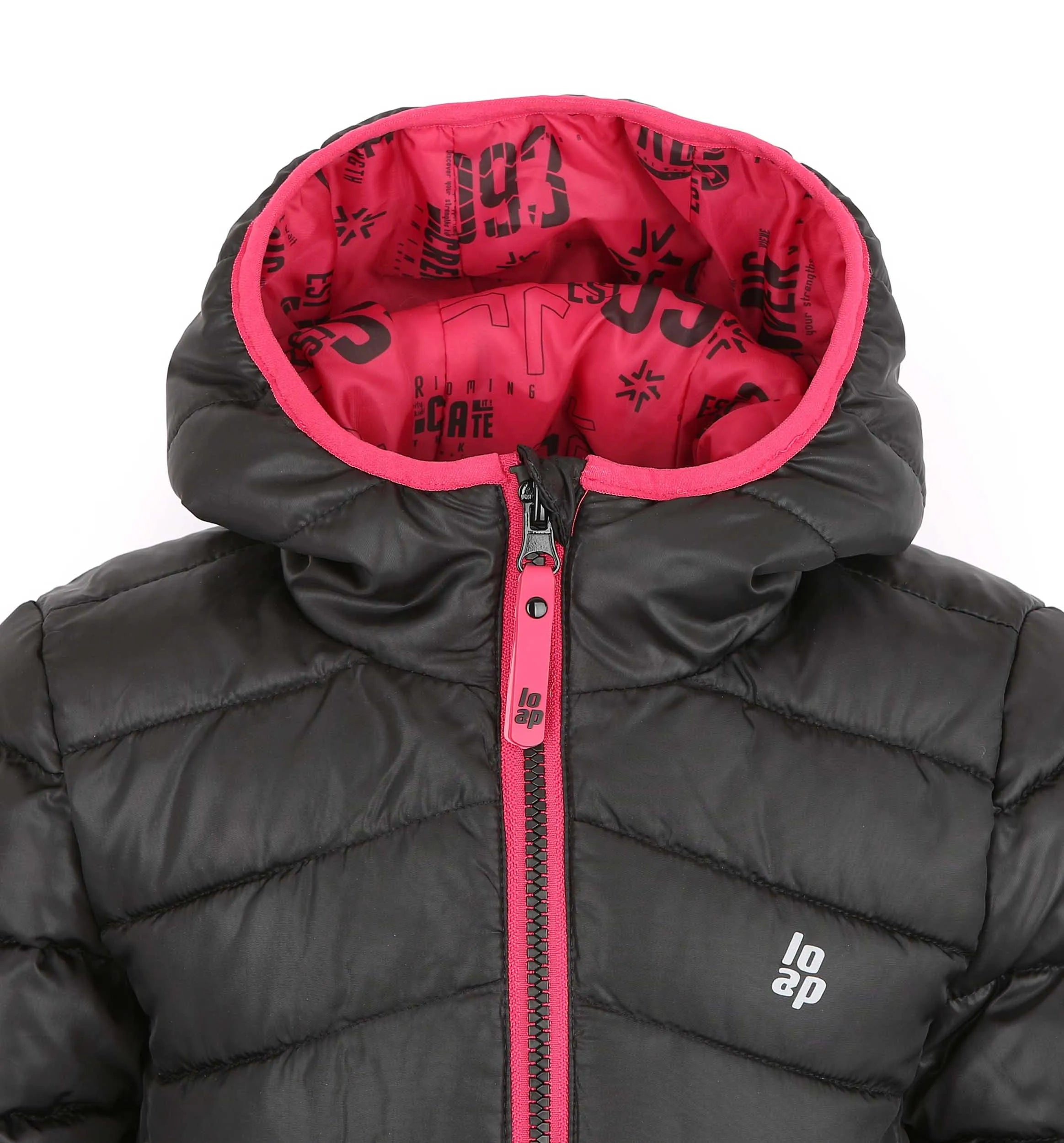 Detská zimná bunda loap intermo čierna 128