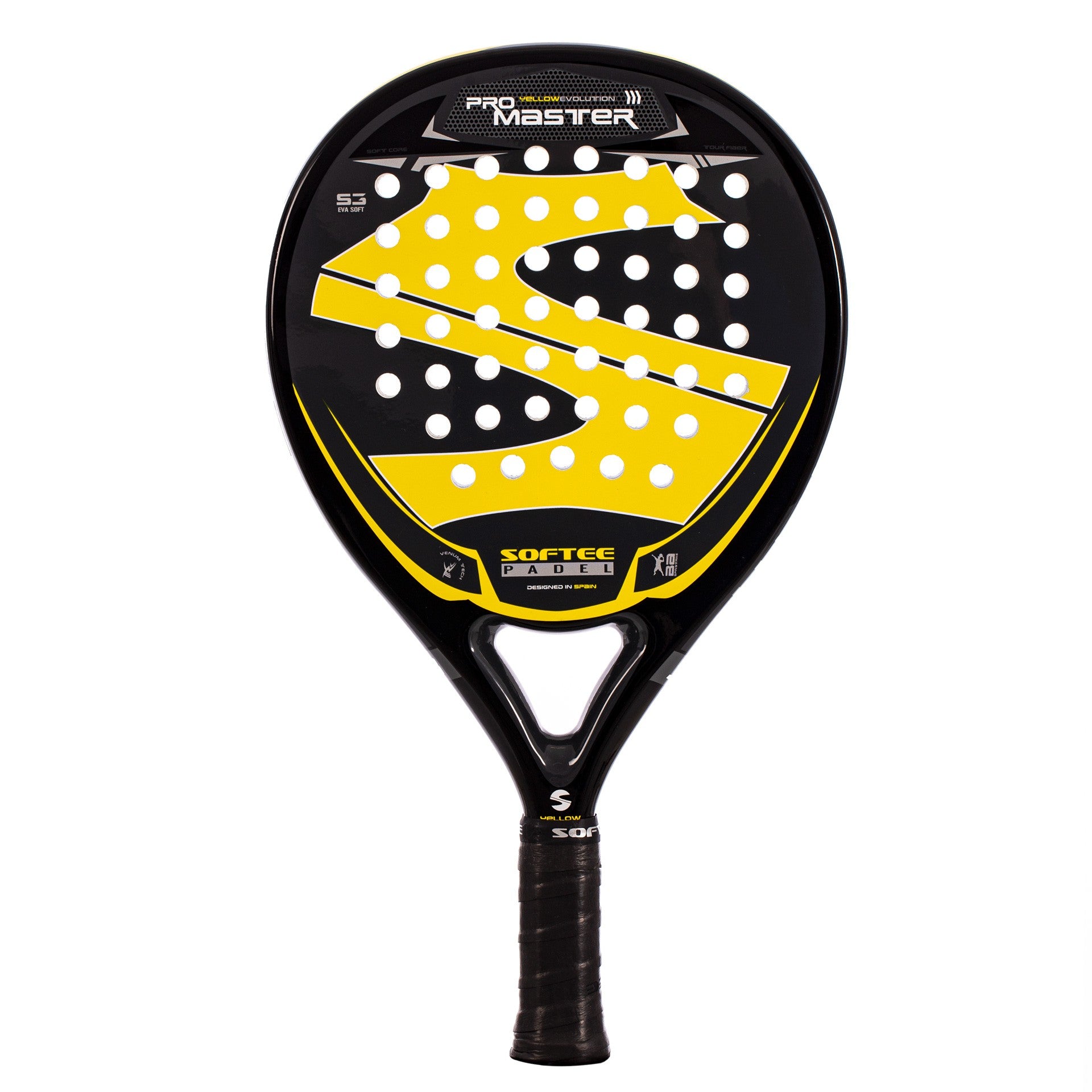 Raketa padel softee pro master evolution žltá