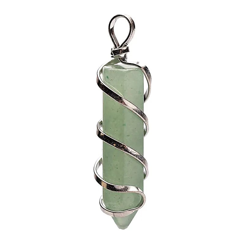Groene Aventurijn Punthanger --verpakking van 5 stuks - ±4 Cm