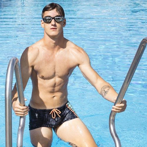 Beco Night Jungle Schwimmboxer | Schwarz/mehrfarbig