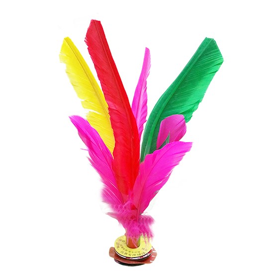 Confezione da 5 piume da calcio Indiaka da 21 cm