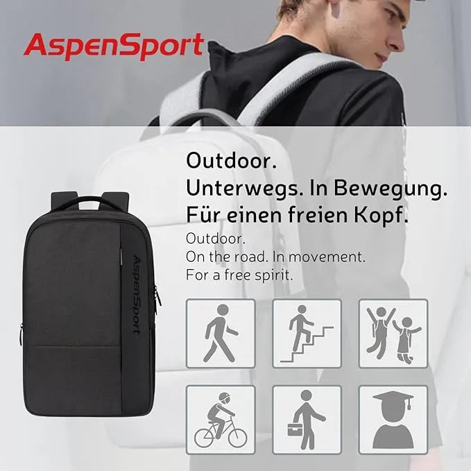 Hátizsák Aspensport hátizsák 24,5 L szénszürke