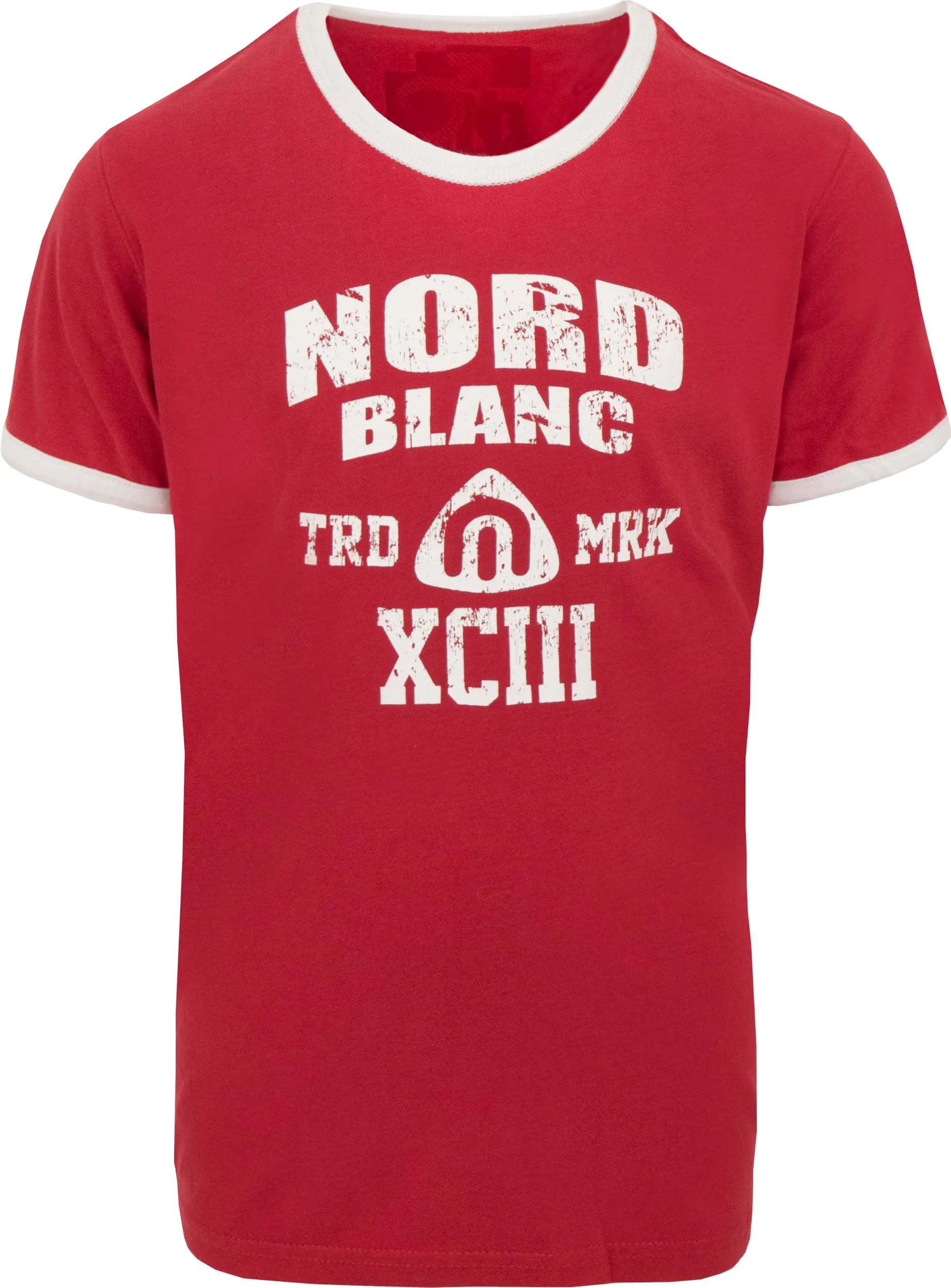 Tricou cu mânecă scurtă Nordblanc pentru copii, roșu
