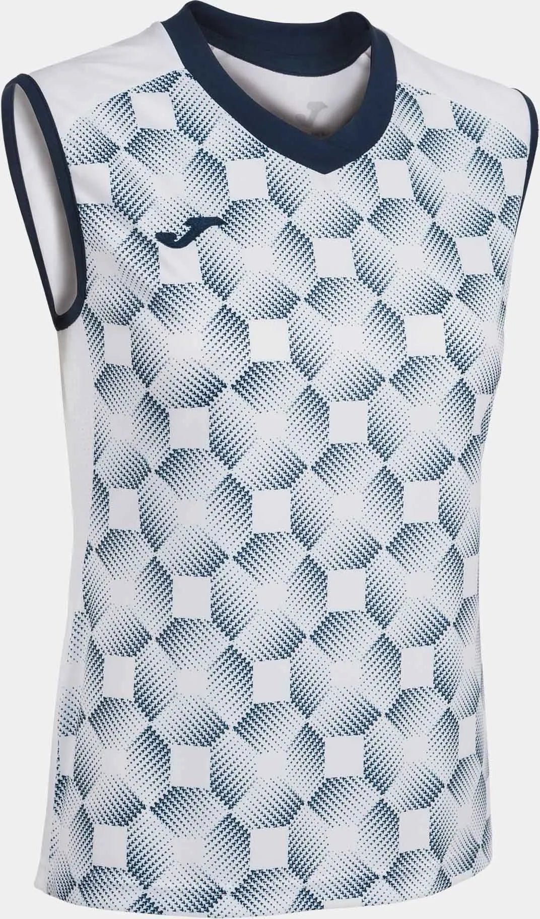 Camisa feminina joma supernova iii sem mangas branco marinho branco/azul l