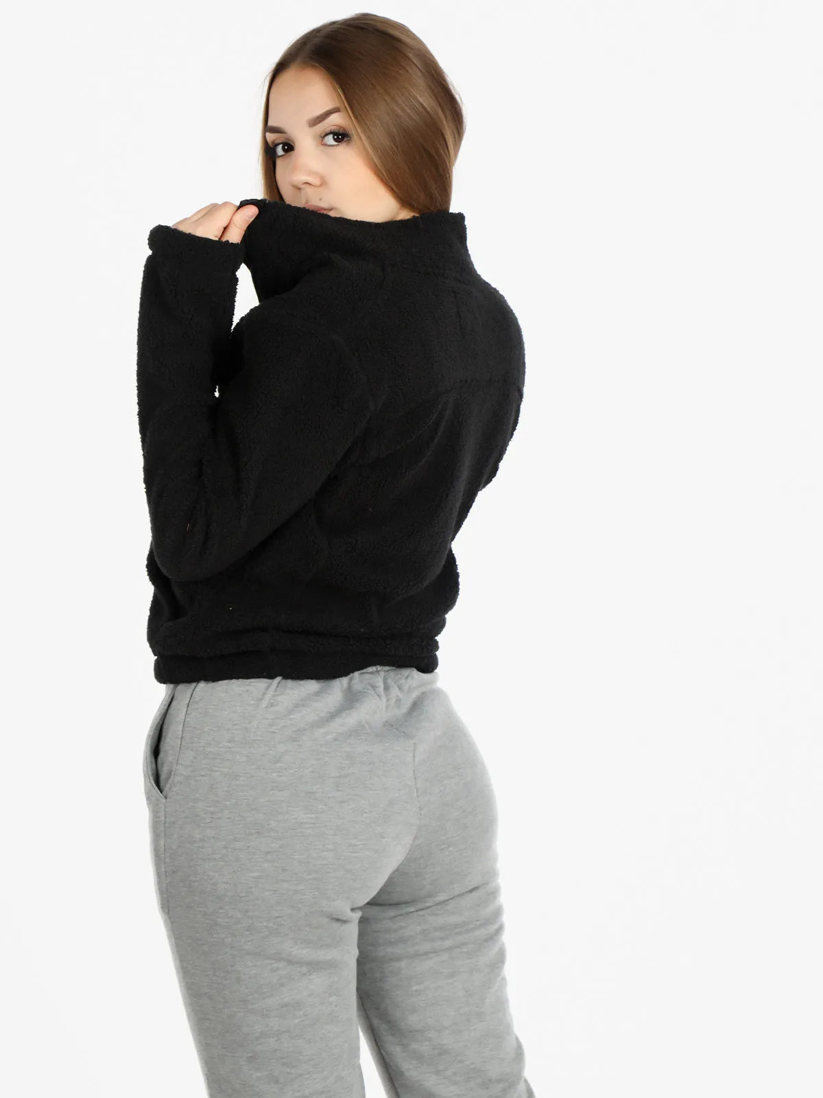 Sweatshirt til kvinder The People Rep. Softy Black