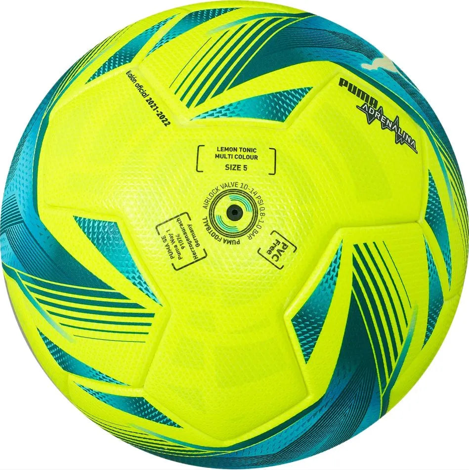 Ballon de football Puma laliga 2 adrenalina fifa qualité pro jaune