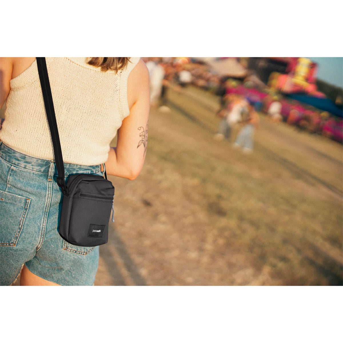 Pacsafe Go Micro Crossbody Jet Black