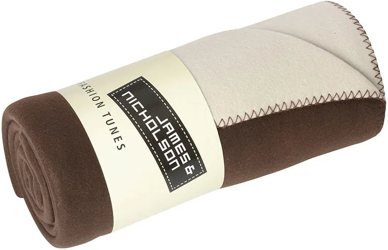 Jn vázaná fleecová deka hnědá