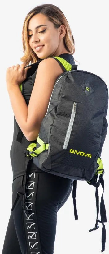 Športový batoh Givova Arius Black-amarillo Fluo Black