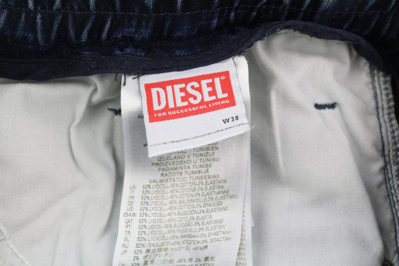 Diesel D-krooley Jogg 068du pánske džínsové šnúrky Blue Denim Rrp295