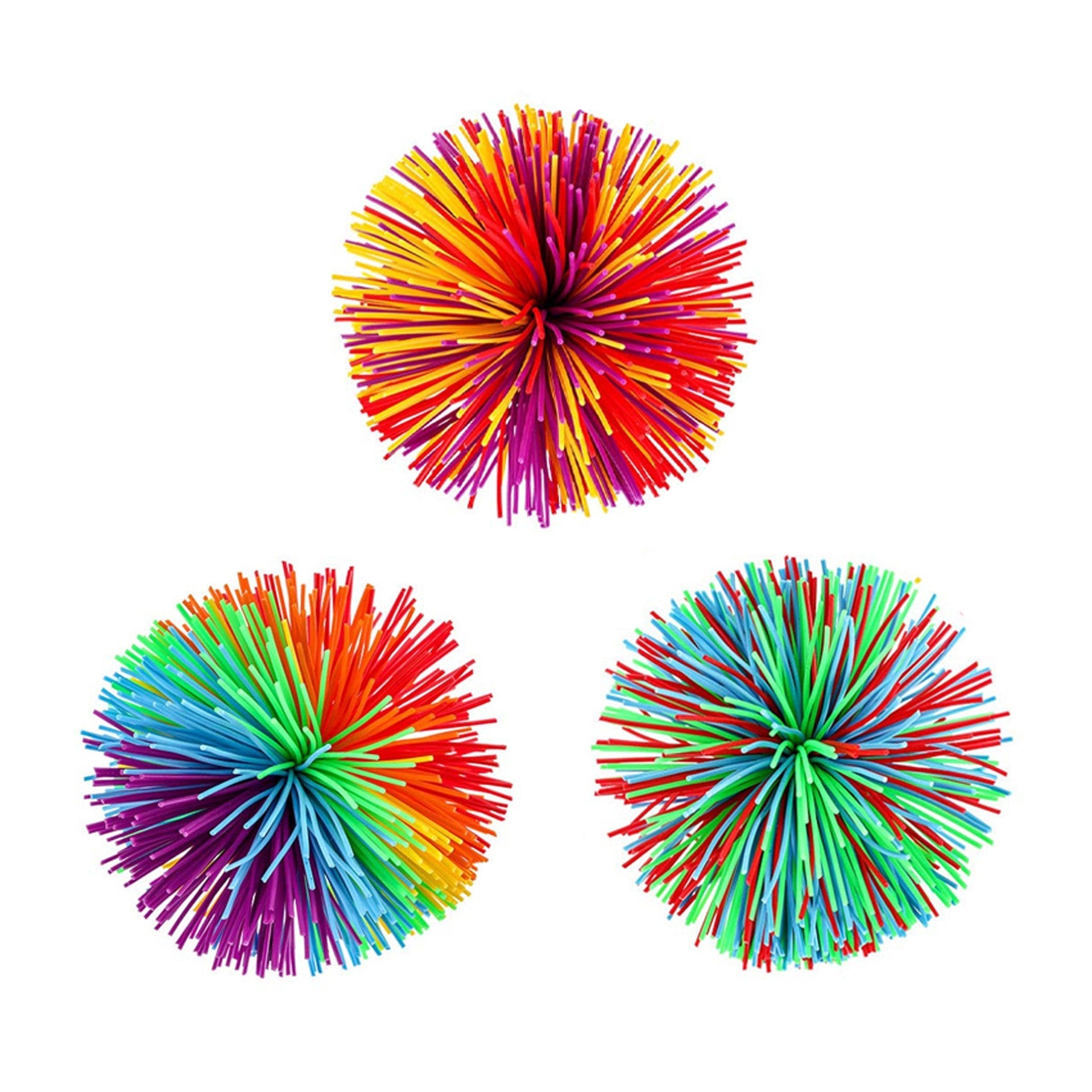 Set of 3 silicone pompoms