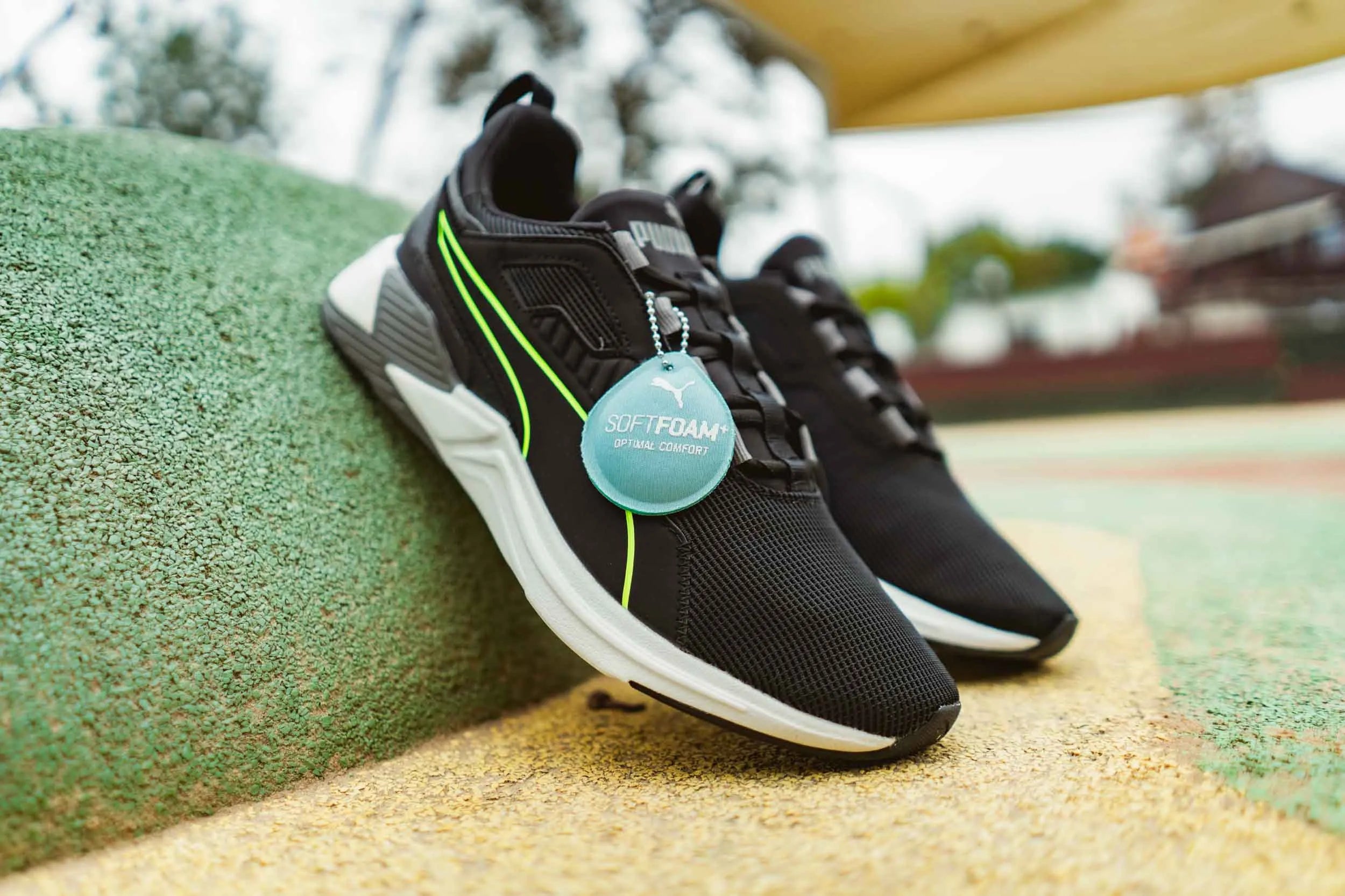 Baskets Puma Disperse Xt Noir Vert Gris Homme
