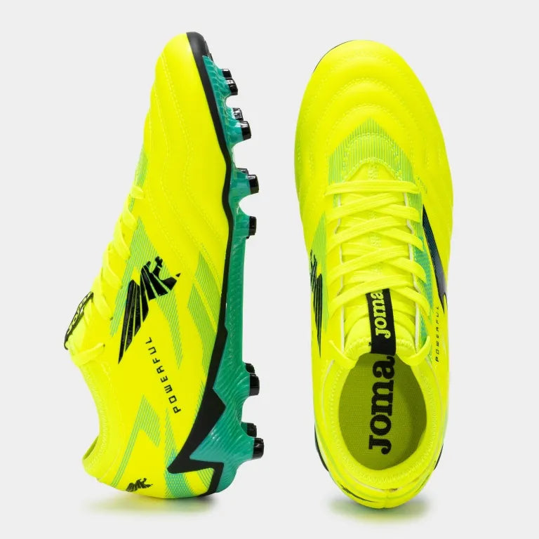 Voetbalschoenen joma krachtige 2411 citroen fluor turq stevige ondergrond geel 43