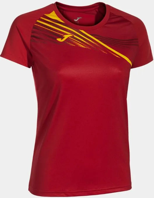 T-shirt sportiva joma elite x rossa da donna l