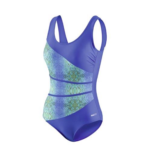 Beco Maillot de bain Bonnet D Soutien poitrine Bonnets souples Doublé Bleu/vert Taille 40**