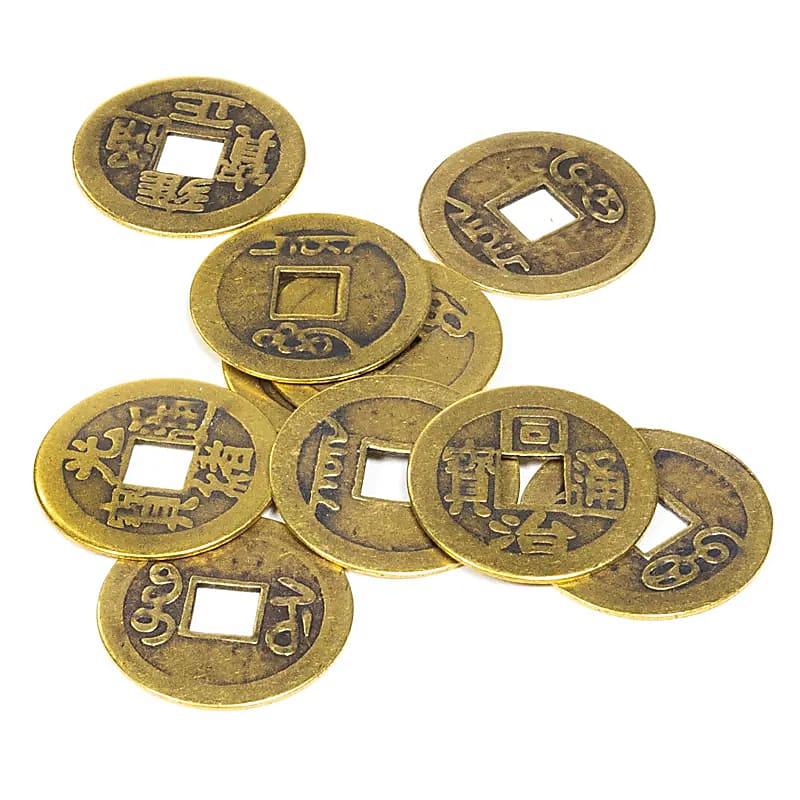 Chinesische Feng Shui-Glücksmünzen im 10er-Set – 5er-Set – 2,3 cm