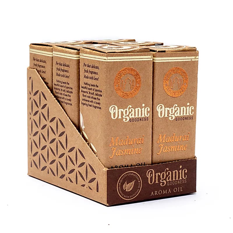 Organic Goodness Aroma Oil Jasmin --pakke med 6 stk - 10ml
