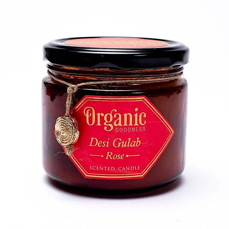 Organic Goodness Soy Wax Candle Rose - 200g