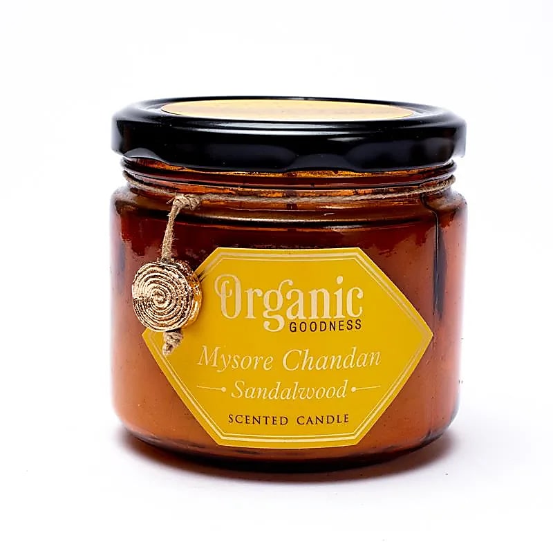 Organic Goodness Świeca woskowa sojowa drzewo sandałowe - 200 G