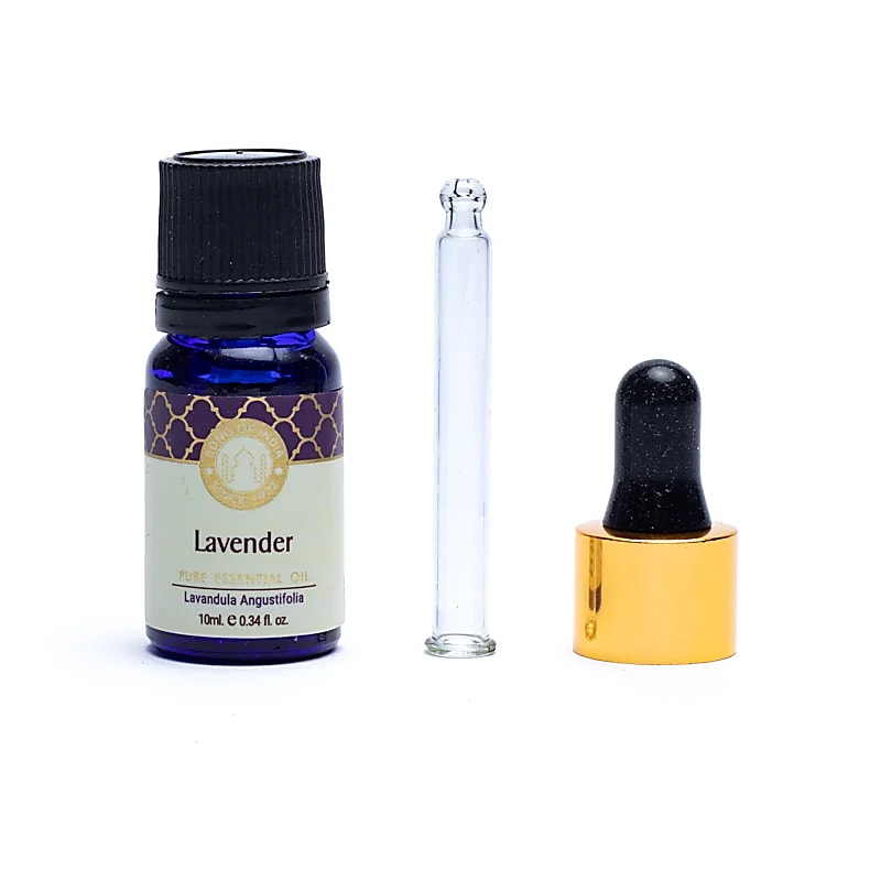 Canción de aceite esencial de lavanda de la India - Paquete de 10 ml de 3 piezas