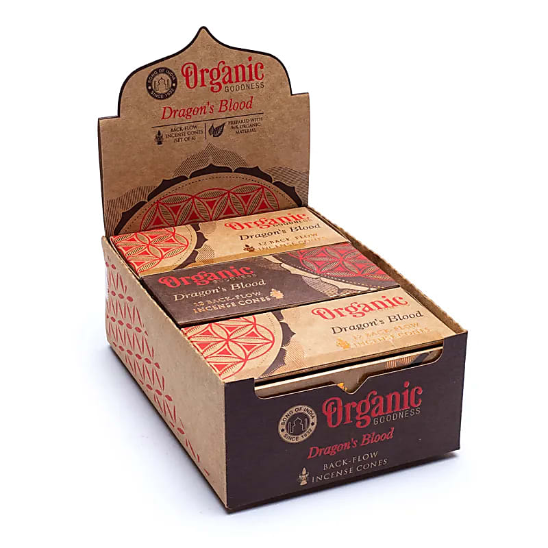 Cônes d'encens à reflux naturel Sang de Dragon - 24 g