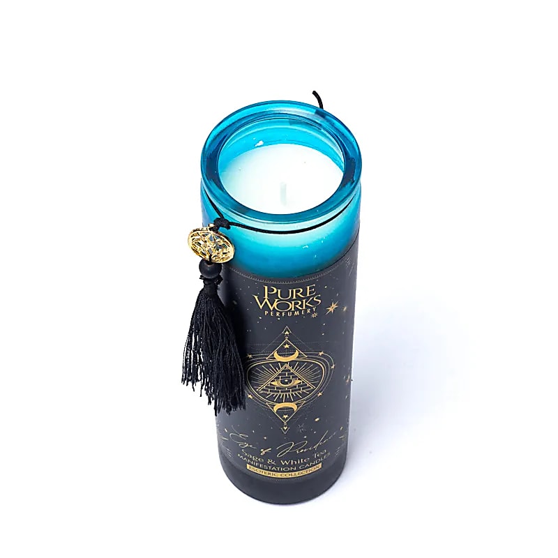 Coinneal Léirithe Súil Choigríche I nGloine Le Tassel -- pacáiste 6 ríomhaire - 300g