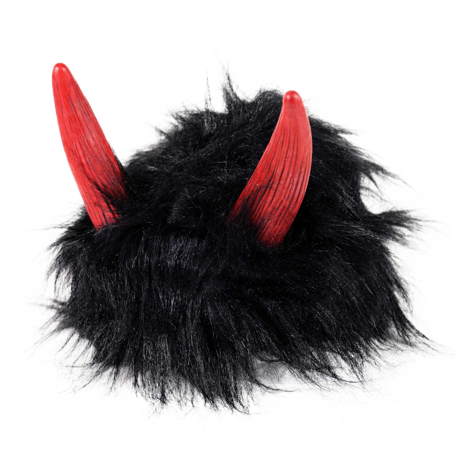 Devil Wig With Horns For Adults