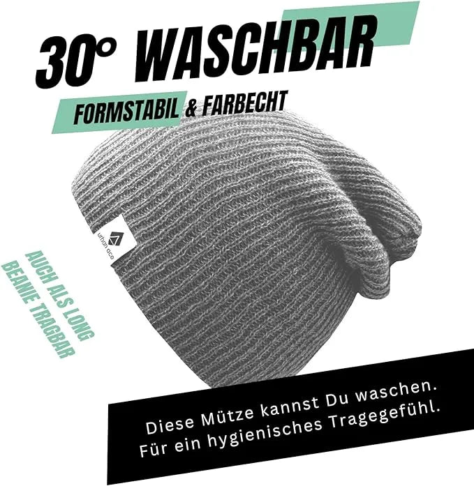Winterhoeden Urban Ace Unisex Crew Mutsen Houtskoolgrijs