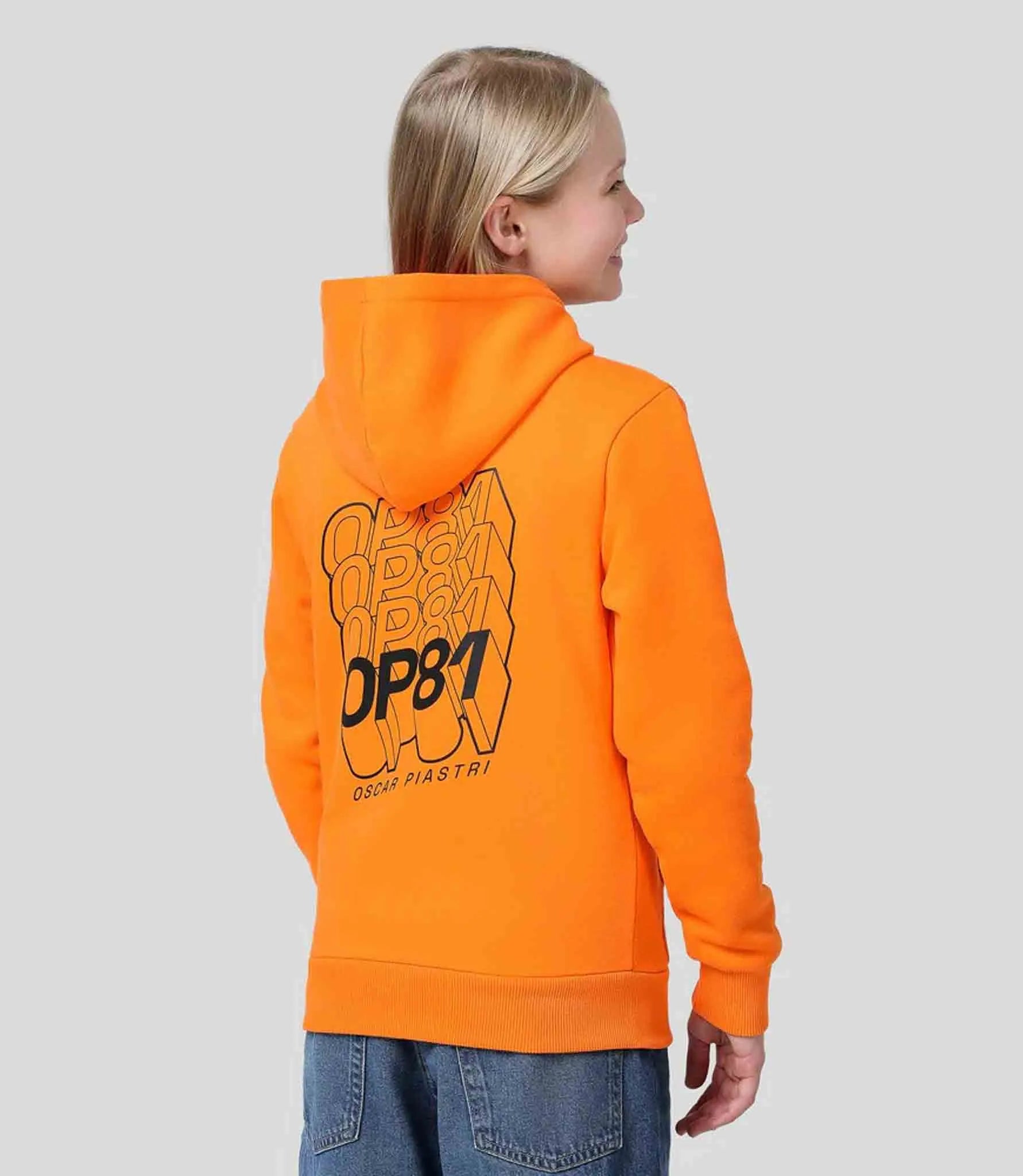 Kindersweatshirt McLaren Jr Fw Op Driver Hoodie Oranje Oranje