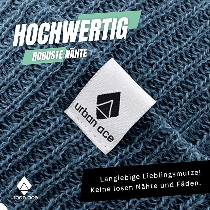 Zimní čepice Urban Ace Unisex Crew Beanies Navy Blue