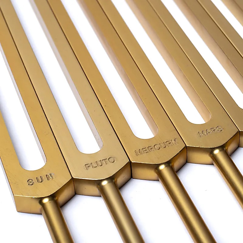 Conjunto Diapasão Cosmic Octave Dourado Sem Peso - 59x32cm