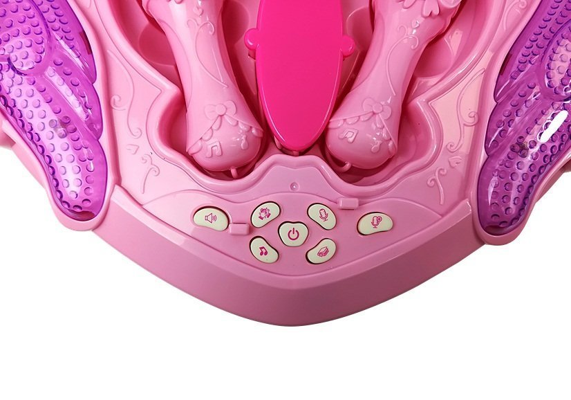Music Box On Stand Microphone Speaker Pink