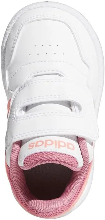 Buty Dziecięce Adidas Jr Hoops Biało-różowe Białe