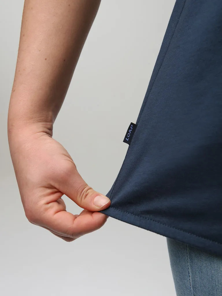 T-shirt femme loop bavora bleu l