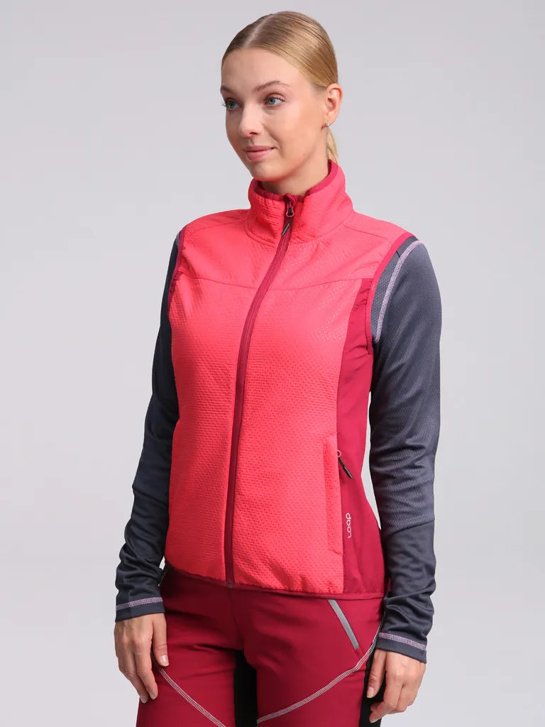 Gilet sportivo da donna loop uravena rosa xs