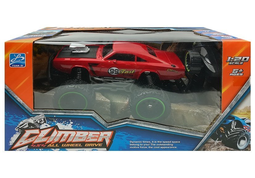 Remote Controlled Car Off-road R/c Red High Wheels