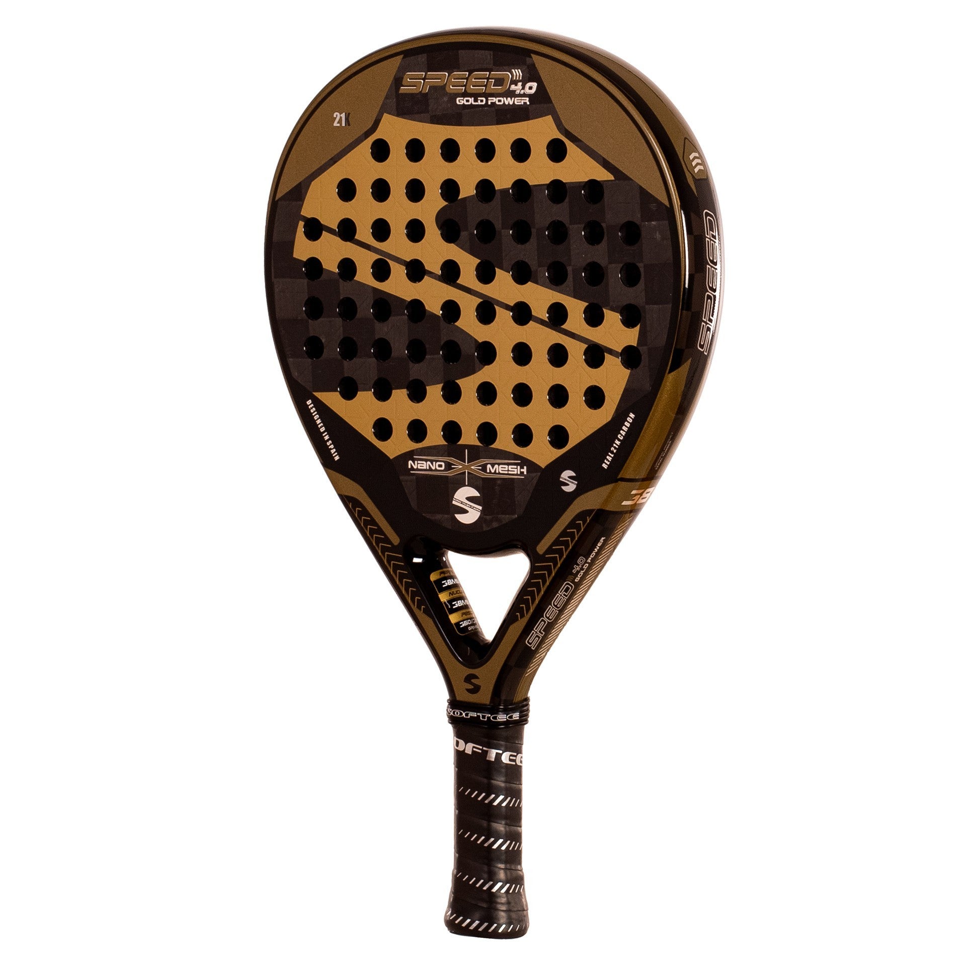 Racchetta Padel Softee Speed Gold Power 4.0 Nano Mesh Multicolor