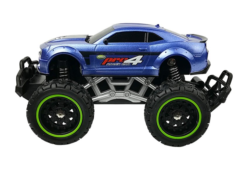 Remote Controlled Car Off-road R/c Blue High Wheels