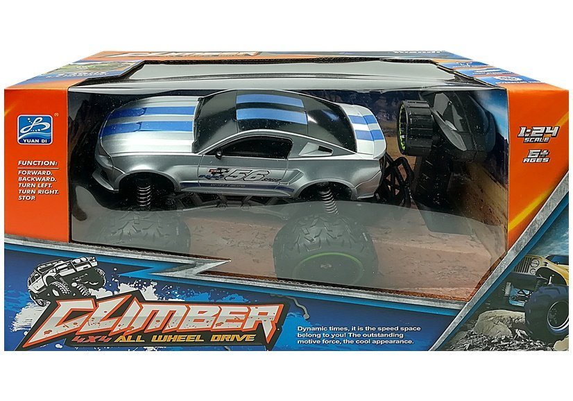 Remote Controlled Car Off-road R/c Silver High Wheels
