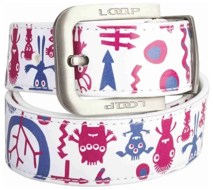 Lúb crios irisina bán 80cm