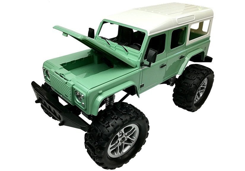 Remote Control Car Jeep R / C Green 7.5 Km / H 1:14 2.4g